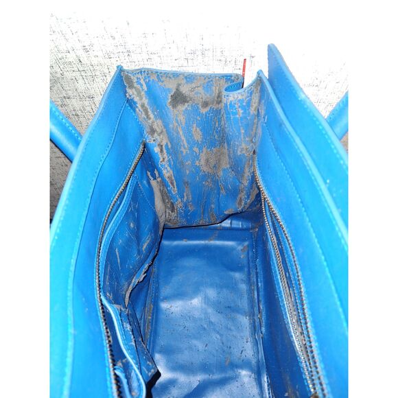 Celine Phantom Blue Leather Tote Bag READ DESCRIPTION - Picture 14 of 16